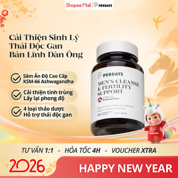 Viên Uống Hỗ Trợ Nam Giới - PERDAYS Men's Cleanse & Fertility Support