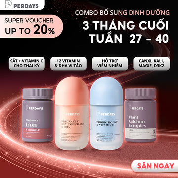 3 Tháng Cuối Thai Kỳ – Dinh Dưỡng Hoàn Hảo Cho Sự Phát Triển Của Bé Yêu - COMBO 4 LỌ