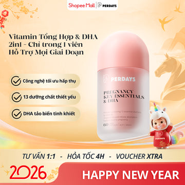 Viên uống bổ sung Vitamin Tổng Hợp & DHA - PERDAYS Pregnancy Key Essentials & DHA