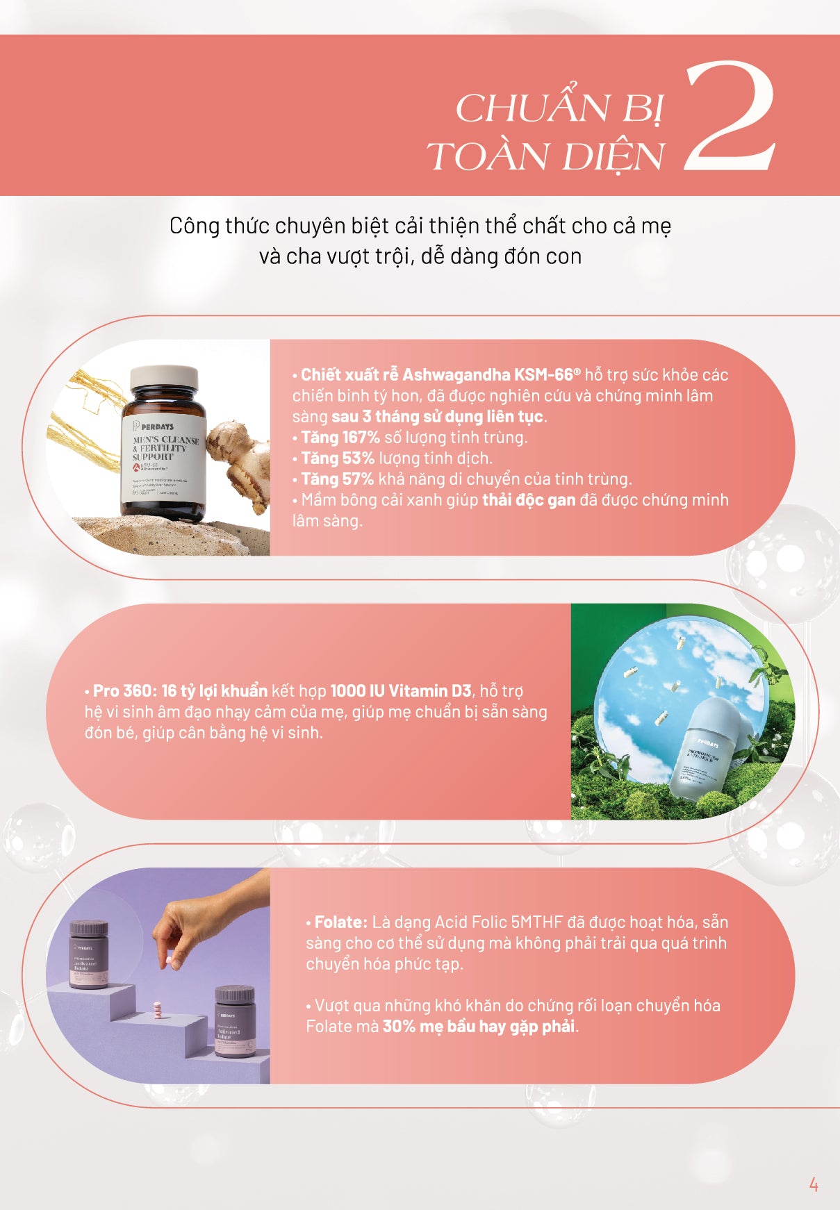 Chuẩn Bị Sức Khỏe Toàn Diện Cho Mẹ & Ba – Sẵn Sàng Đón Thiên Thần Nhỏ - COMBO 3 LỌ