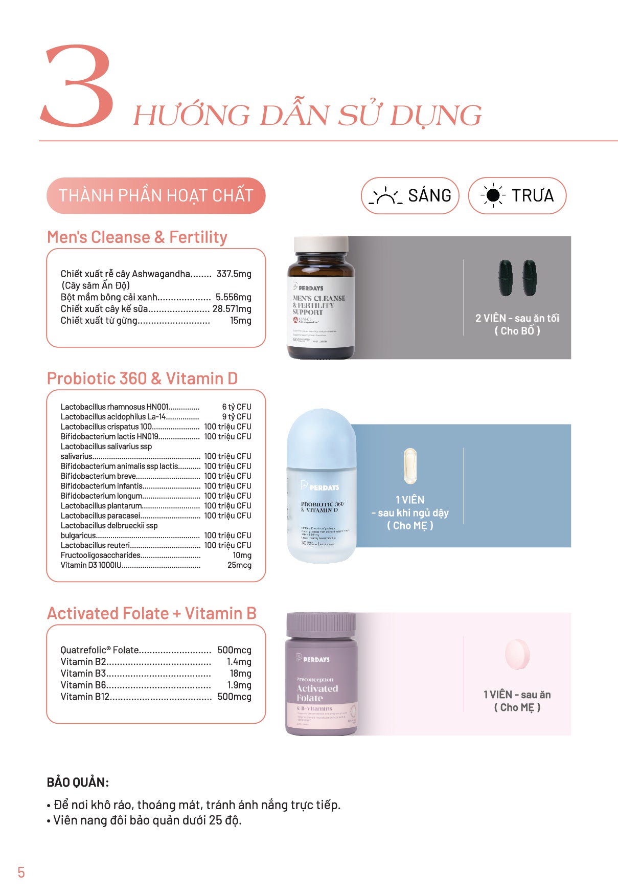 Chuẩn Bị Sức Khỏe Toàn Diện Cho Mẹ & Ba – Sẵn Sàng Đón Thiên Thần Nhỏ - COMBO 3 LỌ