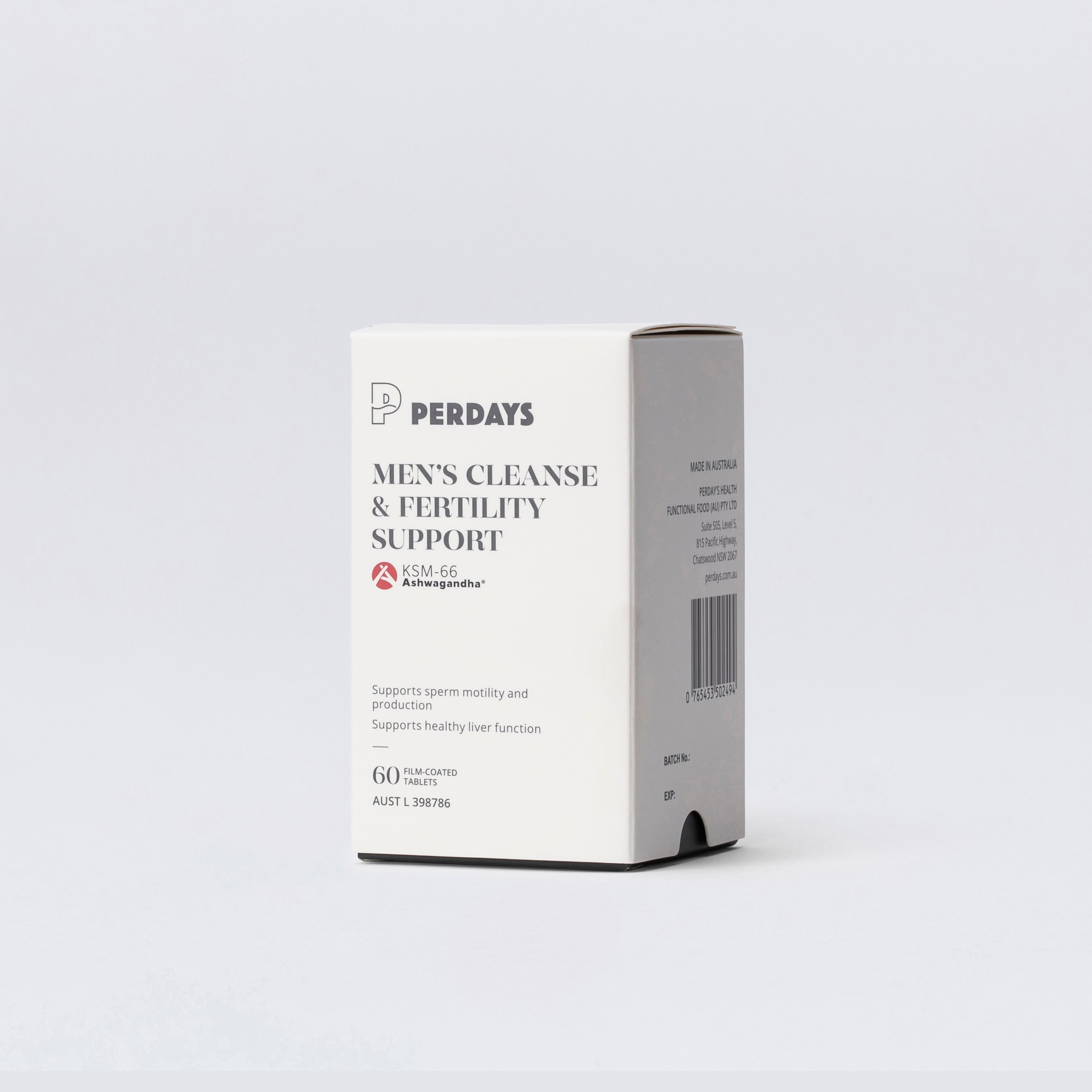 Viên Uống Hỗ Trợ Nam Giới - PERDAYS Men's Cleanse & Fertility Support