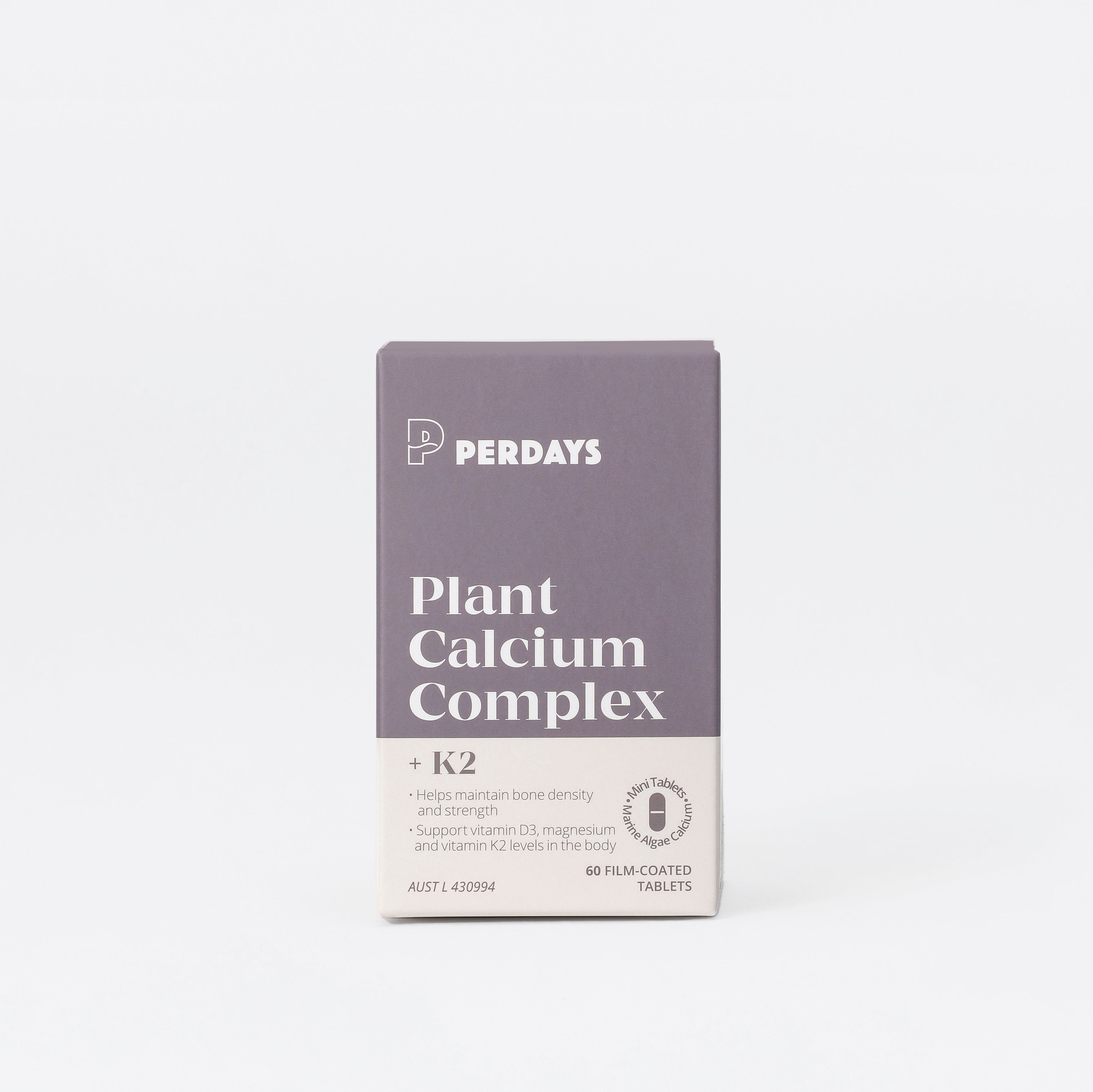 Canxi Hữu Cơ Tảo Biển Đỏ - PERDAYS Plant Calcium Complex + K2