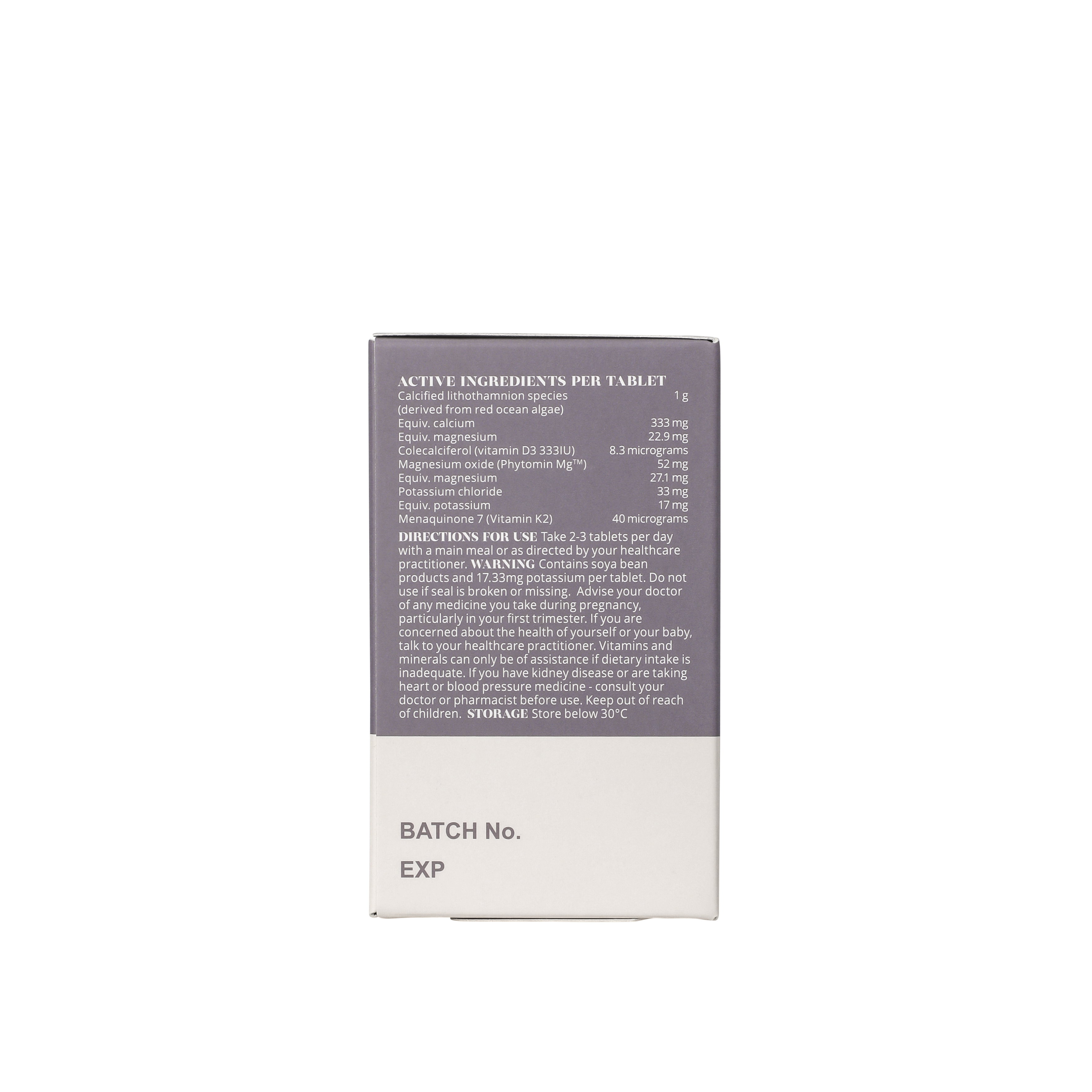 Canxi Hữu Cơ Tảo Biển Đỏ - PERDAYS Plant Calcium Complex + K2