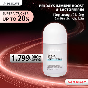 Tăng Cường Miễn Dịch Cho Mẹ và Bé - PERDAYS Immune Boost + Lactoferrin