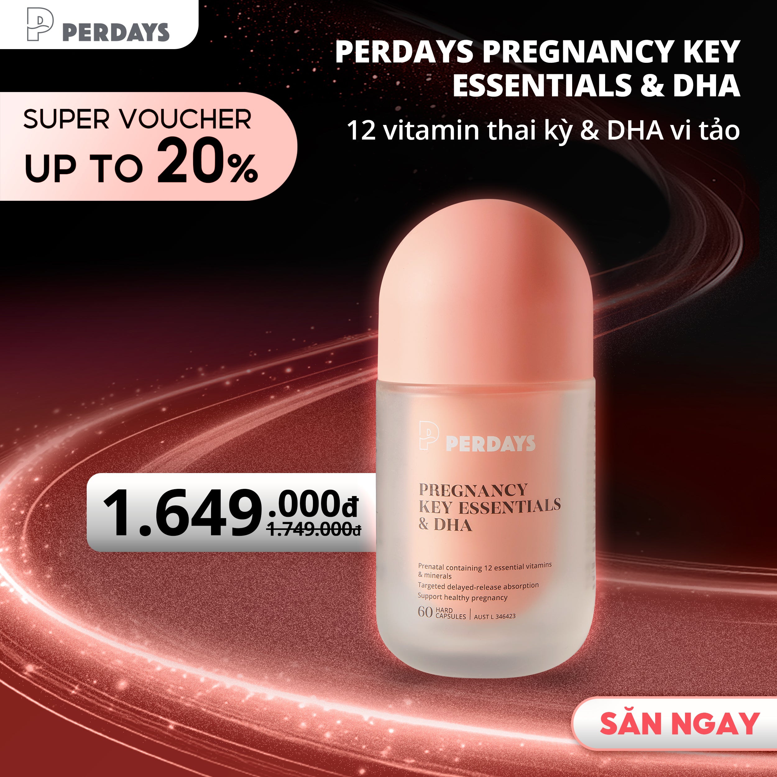 Vitamin Tổng Hợp & DHA - PERDAYS Pregnancy Key Essentials & DHA