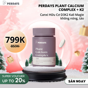 Canxi Hữu Cơ Tảo Biển Đỏ - PERDAYS Plant Calcium Complex + K2