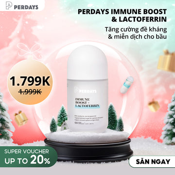 Tăng Cường Miễn Dịch Cho Mẹ và Bé - PERDAYS Immune Boost + Lactoferrin