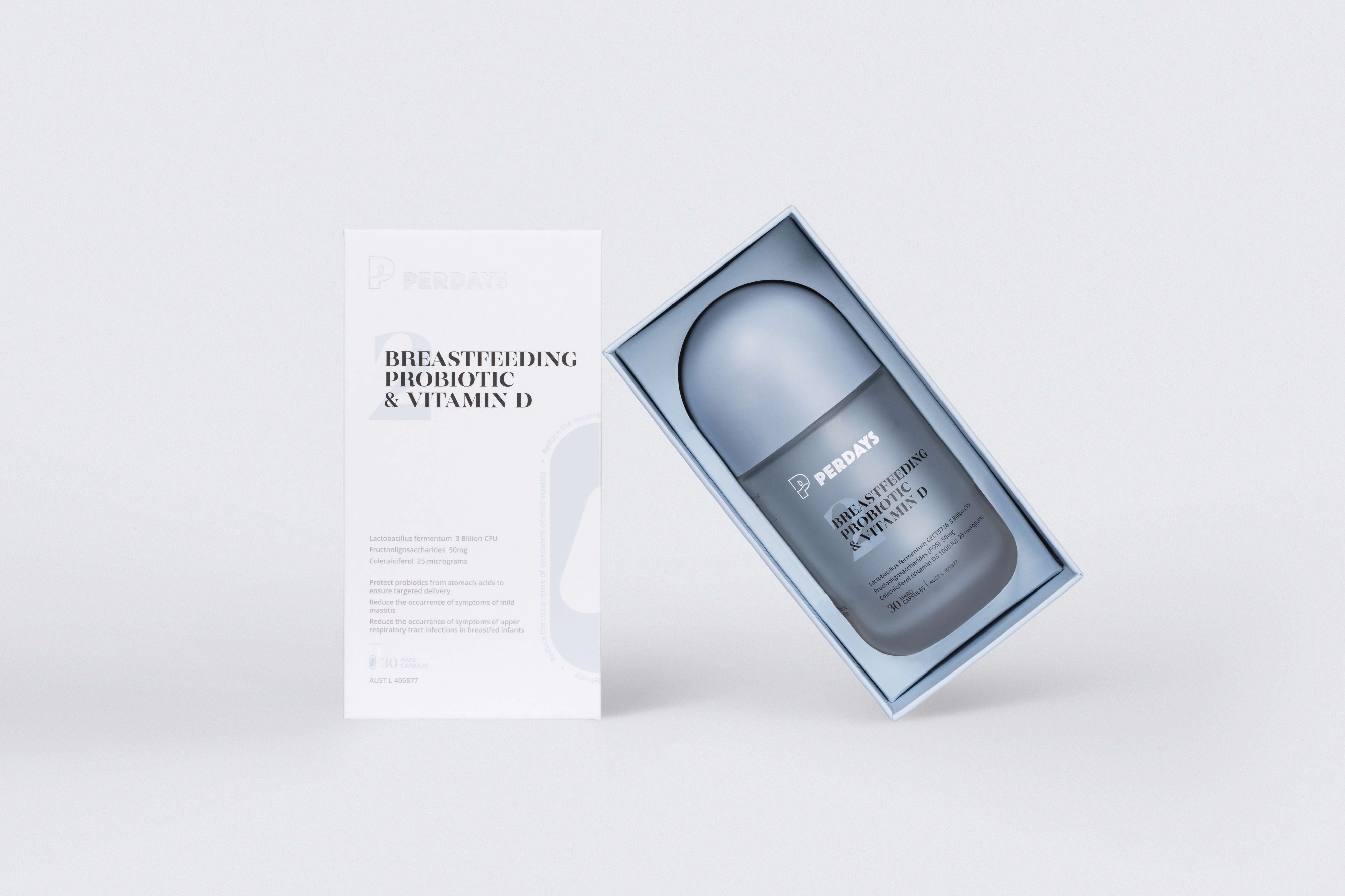 MVS Phòng Ngừa Viêm Tắc Tuyến Vú - PERDAYS Breastfeeding Probiotic & Vitamin D