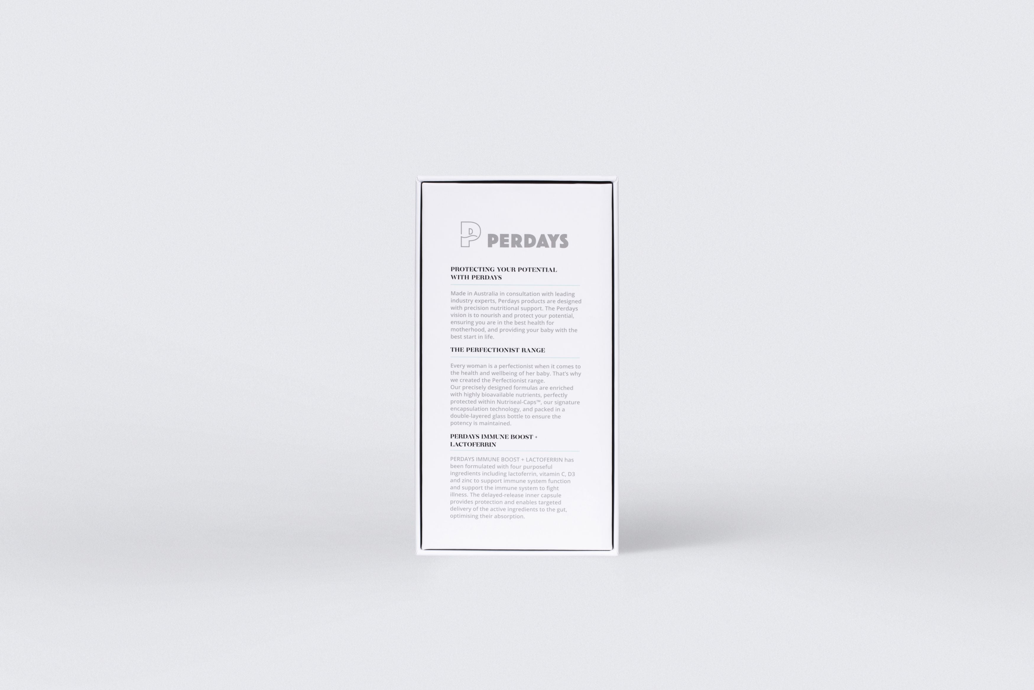 Tăng Cường Miễn Dịch Cho Mẹ và Bé - PERDAYS Immune Boost + Lactoferrin